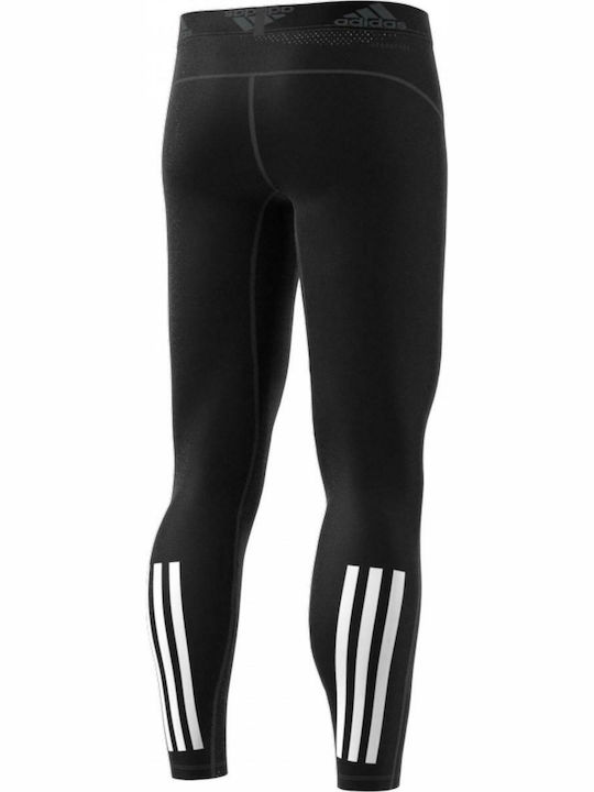 adidas Techfit 3-Stripes Ανδρικό Αθλητικό Κολάν Compression Μακρύ Μαύρο