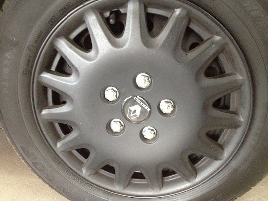 Auto Gs Σετ Τάσια Αυτοκινήτου ΚΤ-996 4τμχ 15" Μαύρο