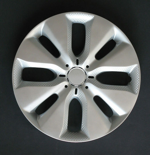 Farad Set Capace Roți Auto Citroen C3 2015 cu Sigla Citroen 4buc 15" Argintiu