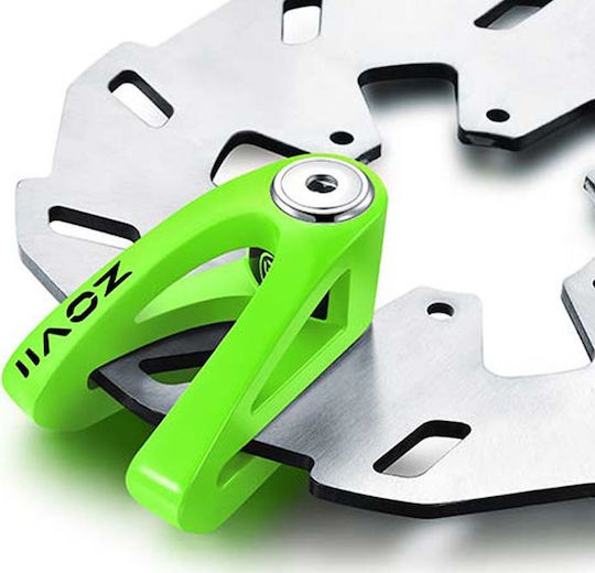 Zovii ZV10 Motorcycle Disc Brake Lock with 10mm Pin in Green 222-00-301012