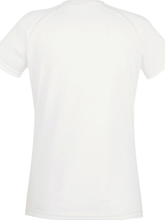 Fruit of the Loom Performance T Women's Short Sleeve Promotional T-Shirt White