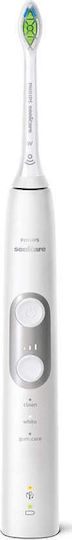 Philips Sonicare Protective Clean 6100 Ηλεκτρική Οδοντόβουρτσα με Χρονομετρητή, Αισθητήρα Πίεσης και Θήκη Ταξιδίου Λευκή