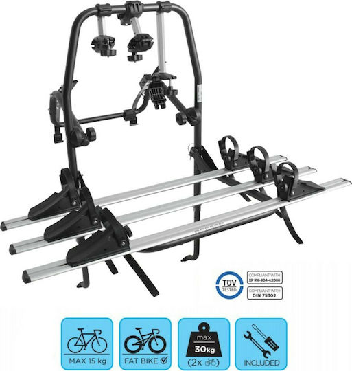 Menabo Polaris 3 Car Bike Trunk Rack for 3 Bikes