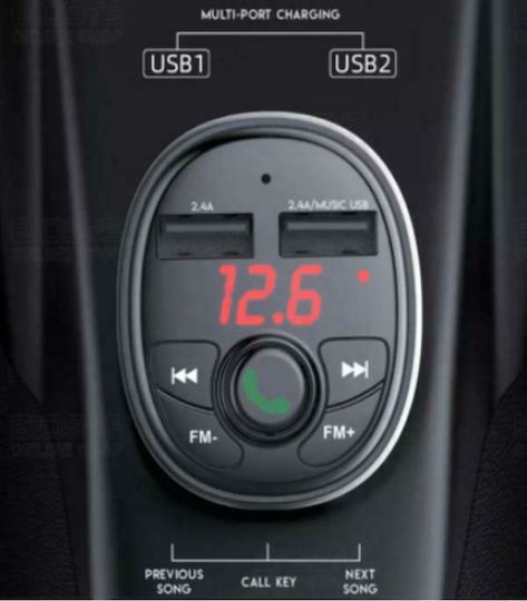 Moxom FM Car Transmitter with USB