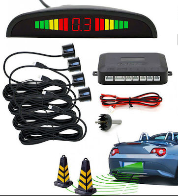 Car Parking System with Screen and 4 Sensors in Black Colour G6001