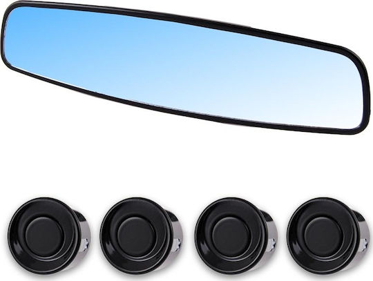 Onyx Car Parking System Mirror with Buzzer and 4 Sensors 21mm in Black Color