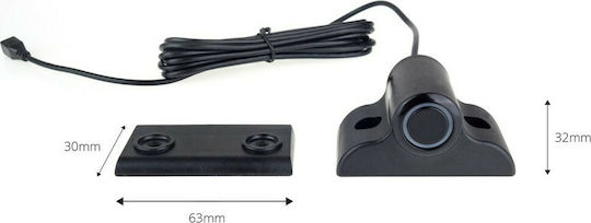 AMiO Sensor for Car Parking System 1pcs 19mm in Black Color