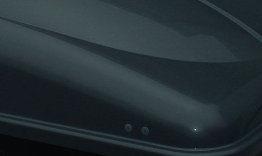 Auto Gs Quick Fix Car Roof Box with Single Opening and 480lt Capacity Black