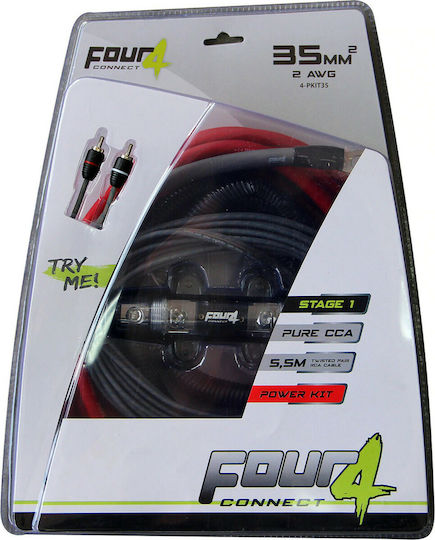 Four Connect PKIT35 Set Car Audio Cables 2GA