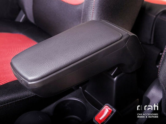 Rati Armster S Car PU Armrest for Fiat Doblo 2015+ Black