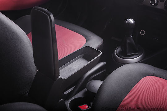 Rati Armster S Car PU Armrest for Fiat Doblo 2015+ Black