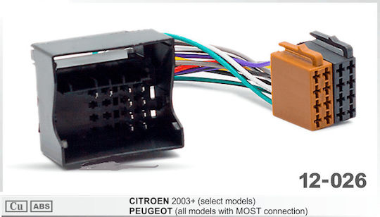 Car Audio ISO Plug Citroen / Peugeot