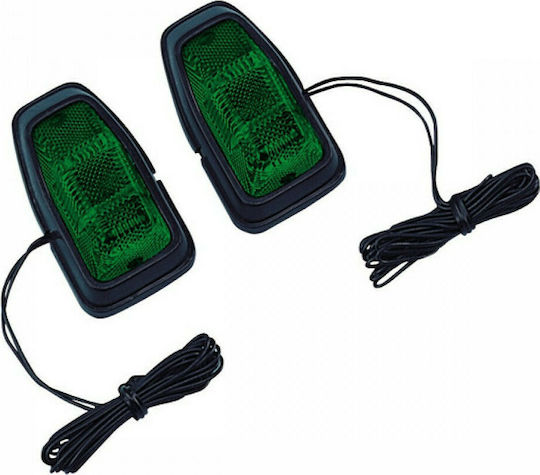 Lampa Φλας Led 12V Universal Small Πράσινο 2τμχ