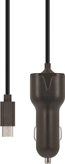 Maxlife MXCC-02 Car Charger 2.1A Fast Charging with Cable Lightning Black Color