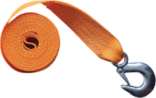 Eval Tie Down Strap Polyester with Galvanized Hook 4.5mx50mm Black