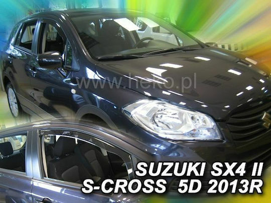 Heko Set of Windbreakers Front Car Dark Fime for Suzuki SX4 2pcs