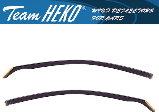 Heko Set of Windbreakers Front Car Dark Fime for Skoda Octavia II 4D 2004 2pcs