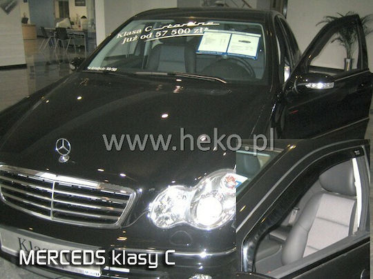 Heko Set deflectoare de vânt Dark Fime pentru Mercedes-Benz Clasa C 2buc