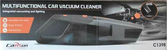 Carsun C1398 Car Handheld Vacuum Dry Vacuuming / Liquids with Power 70W & Lighter Cable 12V Gray