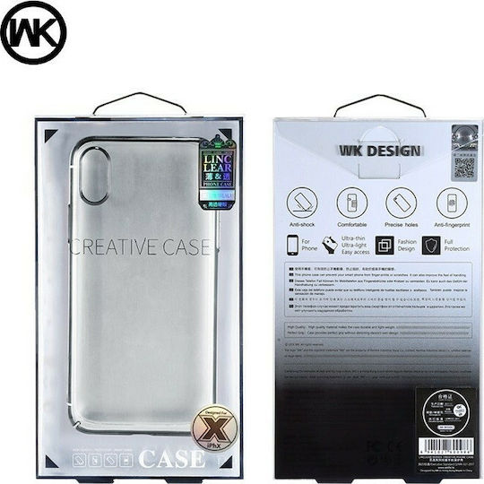 WK Linclear Back Cover Plastic Alb iPhone X / XS
