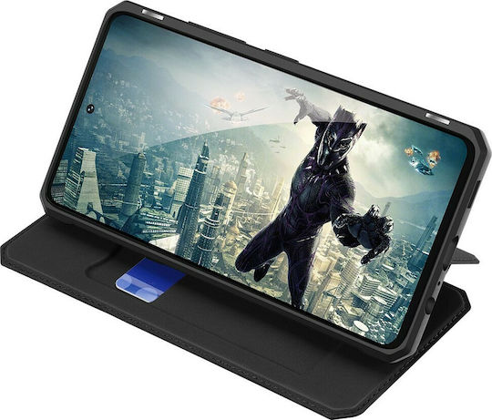 Dux Ducis Skin Pro Buchen Sie Synthetisches Leder Schwarz (Galaxy A52 / A52s)