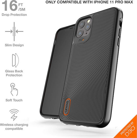 Gear4 Battersea Задна корица Силикон Черен (iPhone 11 Pro Max)