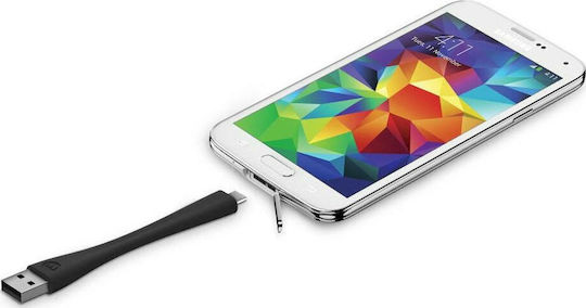 Mophie 0.15m Flat USB 2.0 to micro USB Cable (2988_USB-MICRO-4IN-BLK)
