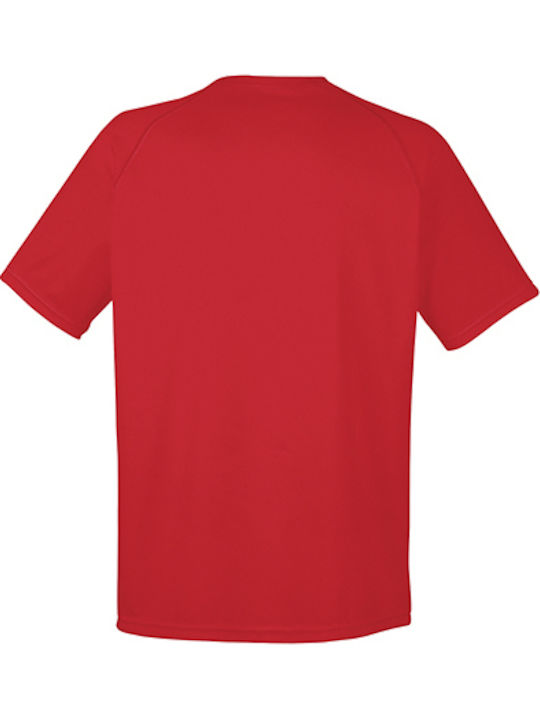 Fruit of the Loom Performance T Tricou pentru bărbați Roșu