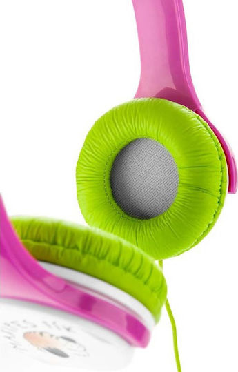 GoGEN MAXISLECHYG Wired On Ear Headphones Green / Pink