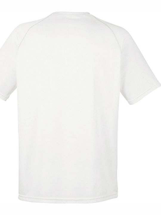Fruit of the Loom Performance T Herren T-Shirt Weiß
