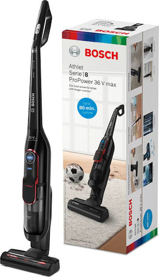 Bosch Athlet ProPower Επαναφορτιζόμενη Σκούπα Stick 36V Μαύρη