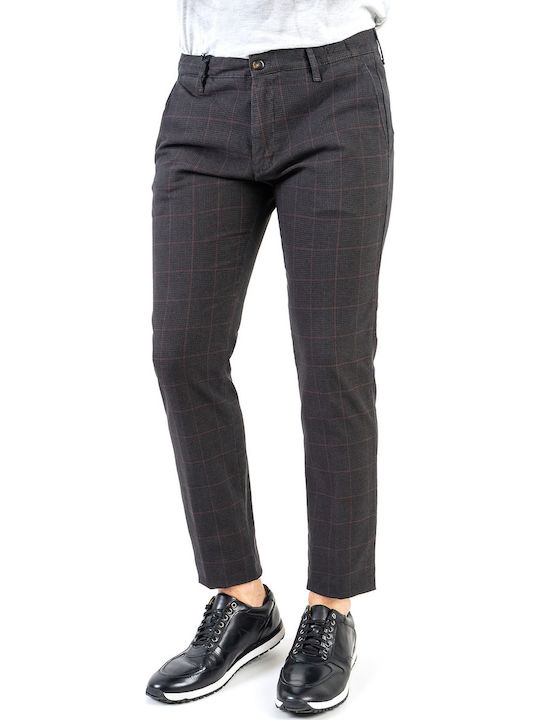 Four.ten Παντελόνι σε Slim γραμμή - 220107 46 Brown Check