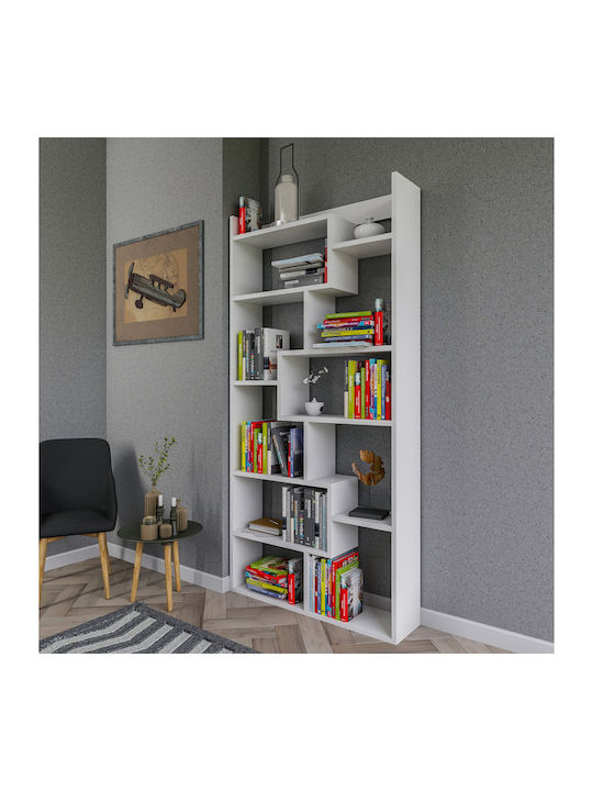 Bookcase A-g Kuttap White 90x22x182cm