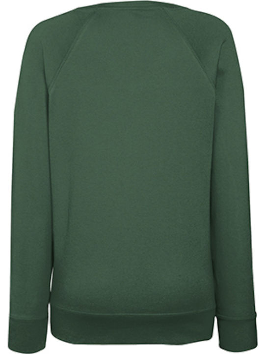 Fruit of the Loom Lightweight Raglan Bottle Green