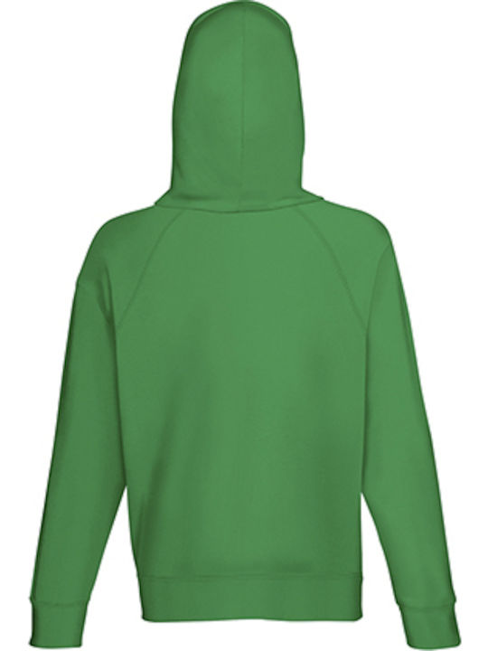 Fruit of the Loom Lightweight Men's Long Sleeve Promotional Sweatshirt Kelly green