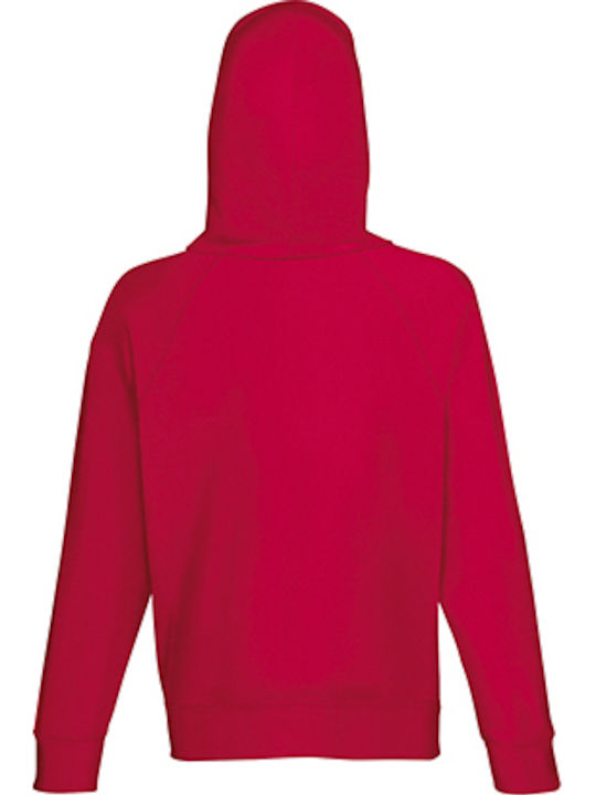 Fruit of the Loom Lightweight Werbe-Hoodie in Rot Farbe