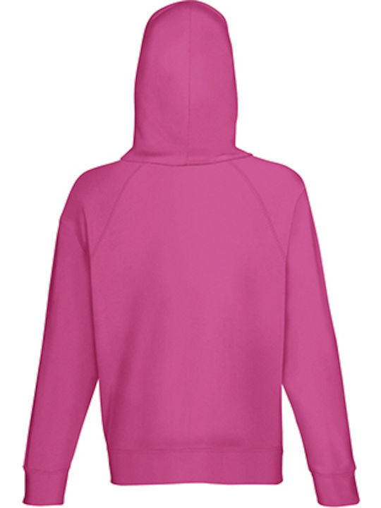 Fruit of the Loom Lightweight Werbe-Hoodie in Fuchsie Farbe