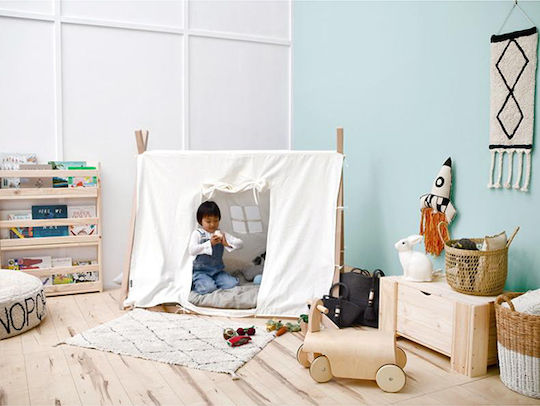 Lorena Canals Mini Bereber Kinder Teppich Beige 70x100cm