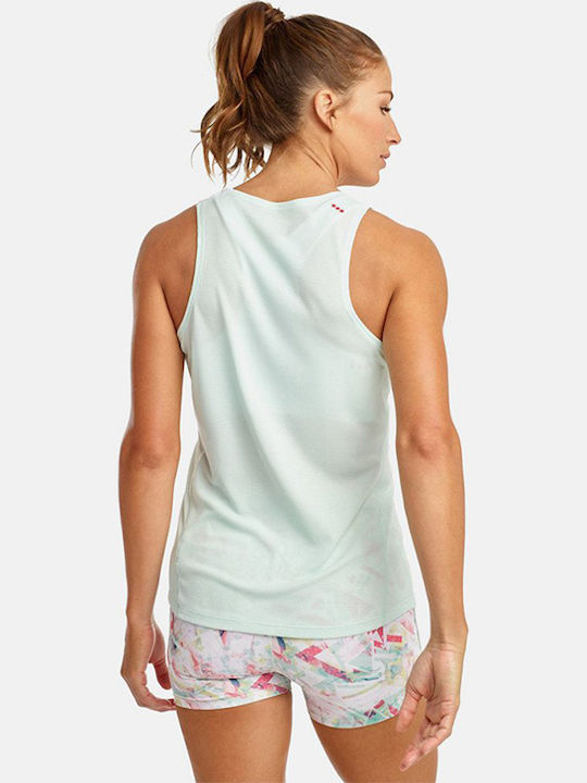 Saucony Stopwatch Women's Athletic Blouse Sleeveless Light Blue