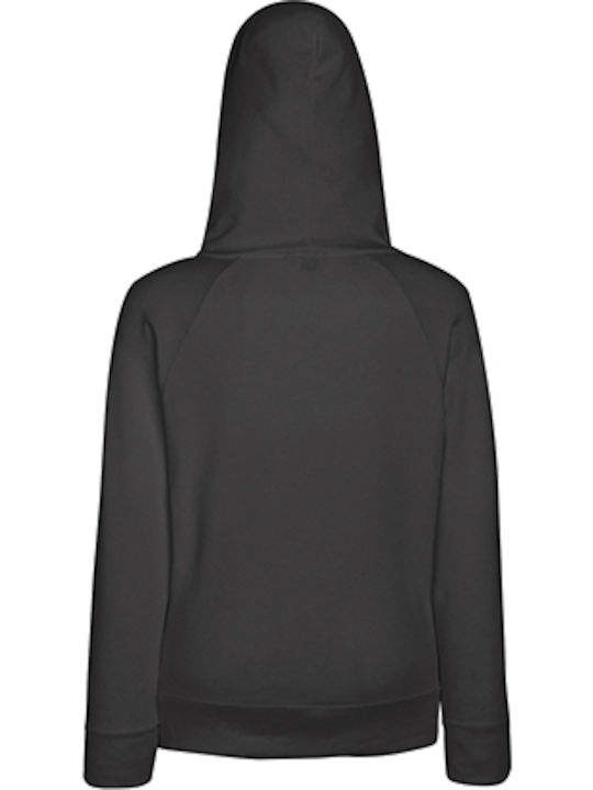 Fruit of the Loom Ladies Lightweight Werbe-Hoodie Light Graphite