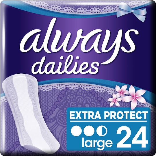 Always Dailies Fresh & Protect Large Panty Liners Fresh Scent for Heavy Flow 2.5 Drops 24pcs