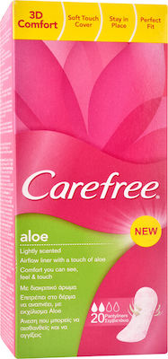 CareFree Cotton Feel Normal Aloe Daily Liners for Normal Flow 2 Drop 20pcs