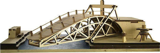 Revell Wooden Construction Toy Da Vinci Wood Model Kit Swing Bridge for Children 14++ Years