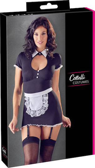 Cottelli Collection Sexy Maid Costume Garters Sexy Στολή Καμαριέρα