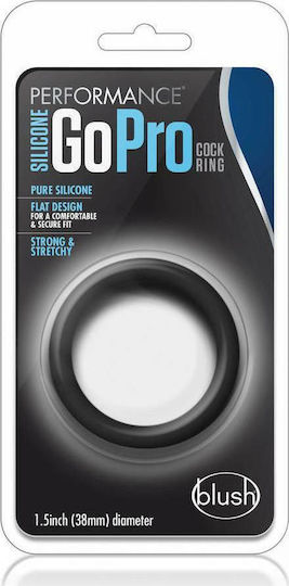 Blush Performance Silicone Go Pro Cock Ring Black Black