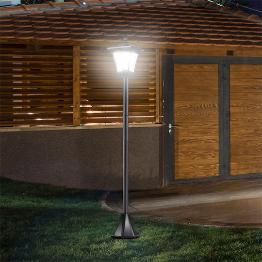 Outsunny Solarleuchte Boden Column Warmes Weiß mit Fotokontakt IP44 18cmx18cmcm