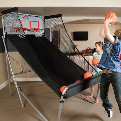 Lifetime Outdoor Basketball Hoop with Stand & Ball Double Shot