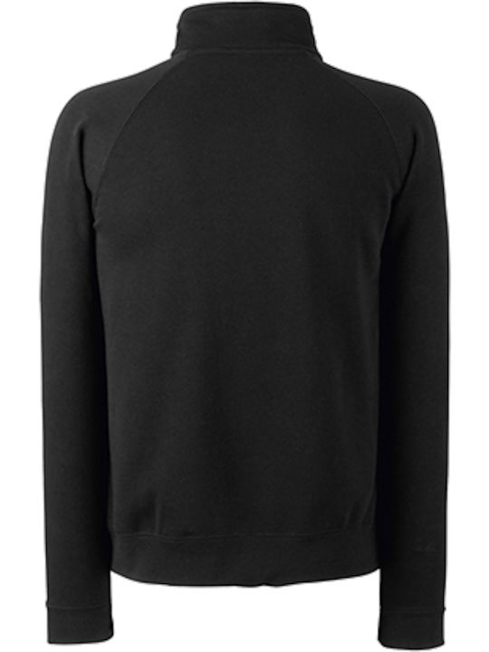 Fruit of the Loom Premium Zip Neck Ανδρικό Μακρυμάνικο σε Χρώμα
