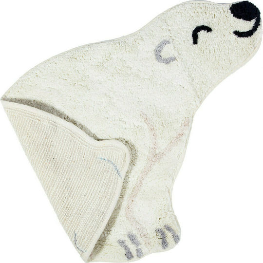 Sass & Belle Kids Cotton Rug Nanook Polar Bear 54x57cm