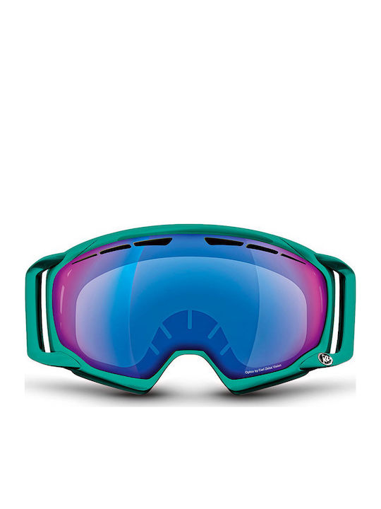 K2 Captura Μάσκα Σκι & Snowboard Ενηλίκων Πολύχρωμη με Φακό Καθρέπτη σε Μπλε Χρώμα